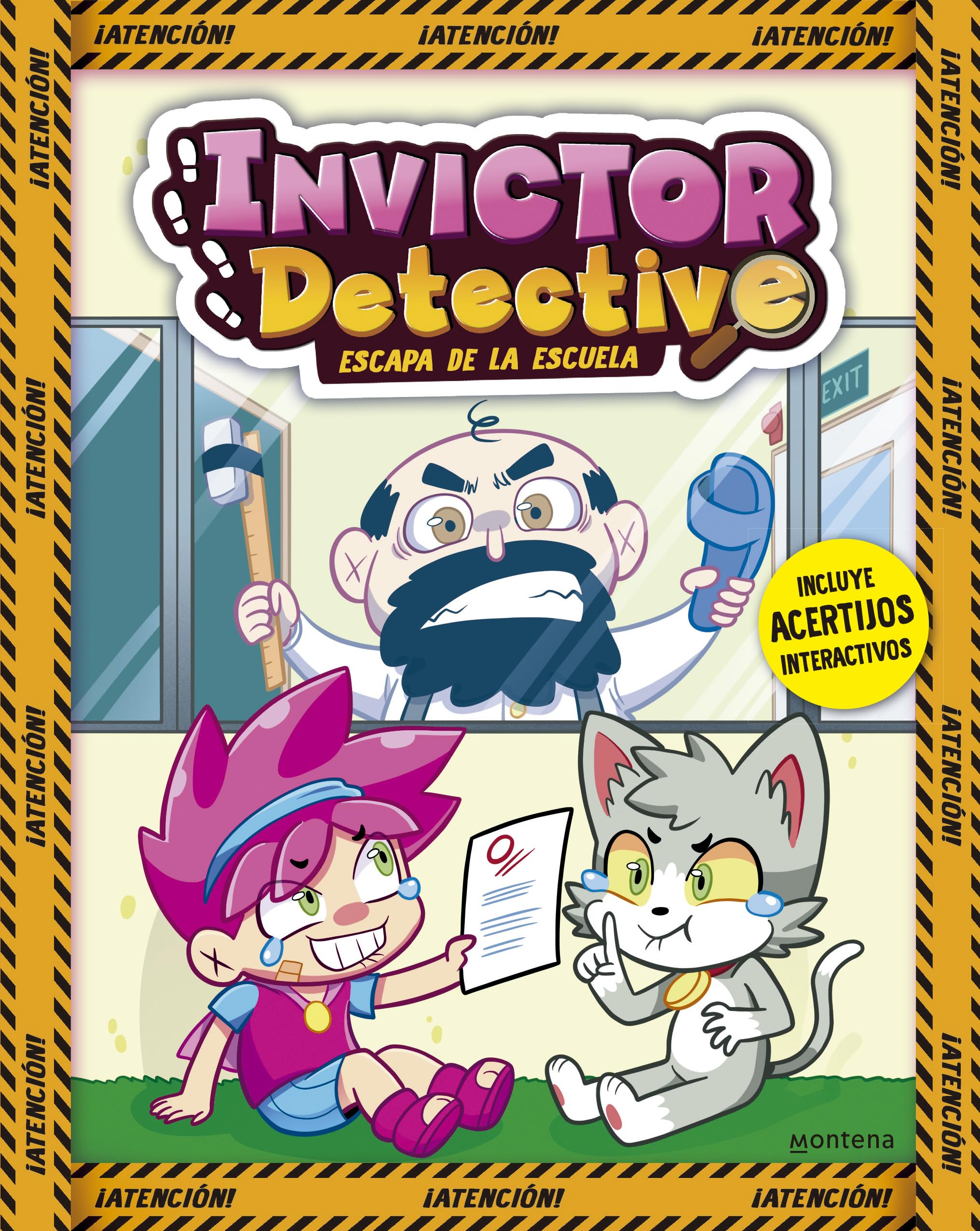 Invictor Detective escapa de la escuela (Invictor Detective 2): Incluye acertijos interactivos book