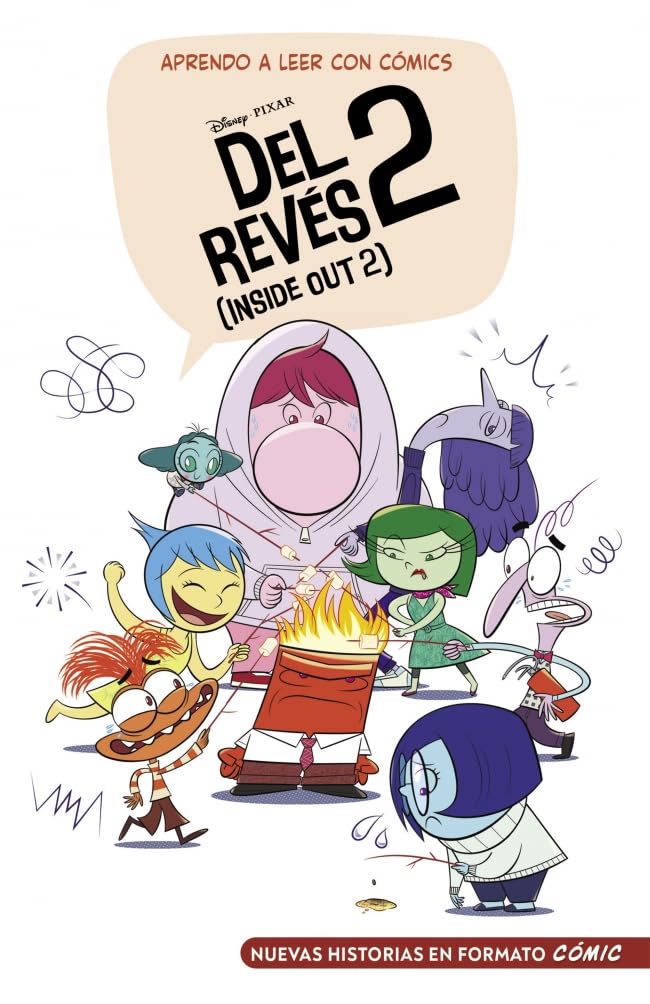 Aprendo a leer con cómics Disney - Del revés 2 (Inside Out 2): Cómic con letra MAYÚSCULA, ideal para primeros lectores. book