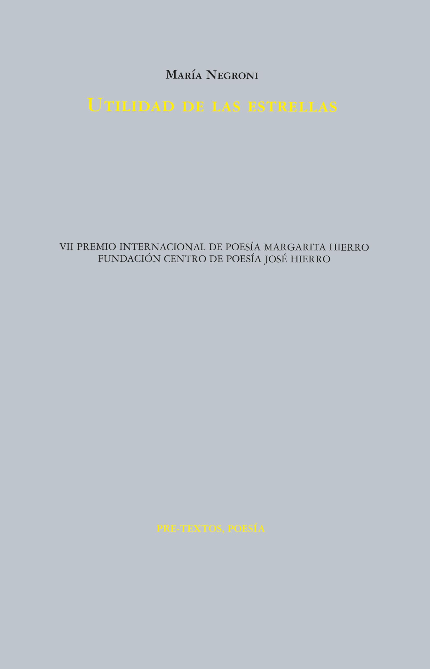 Utilidad de las estrellas (Poesía, Band 1892) Books