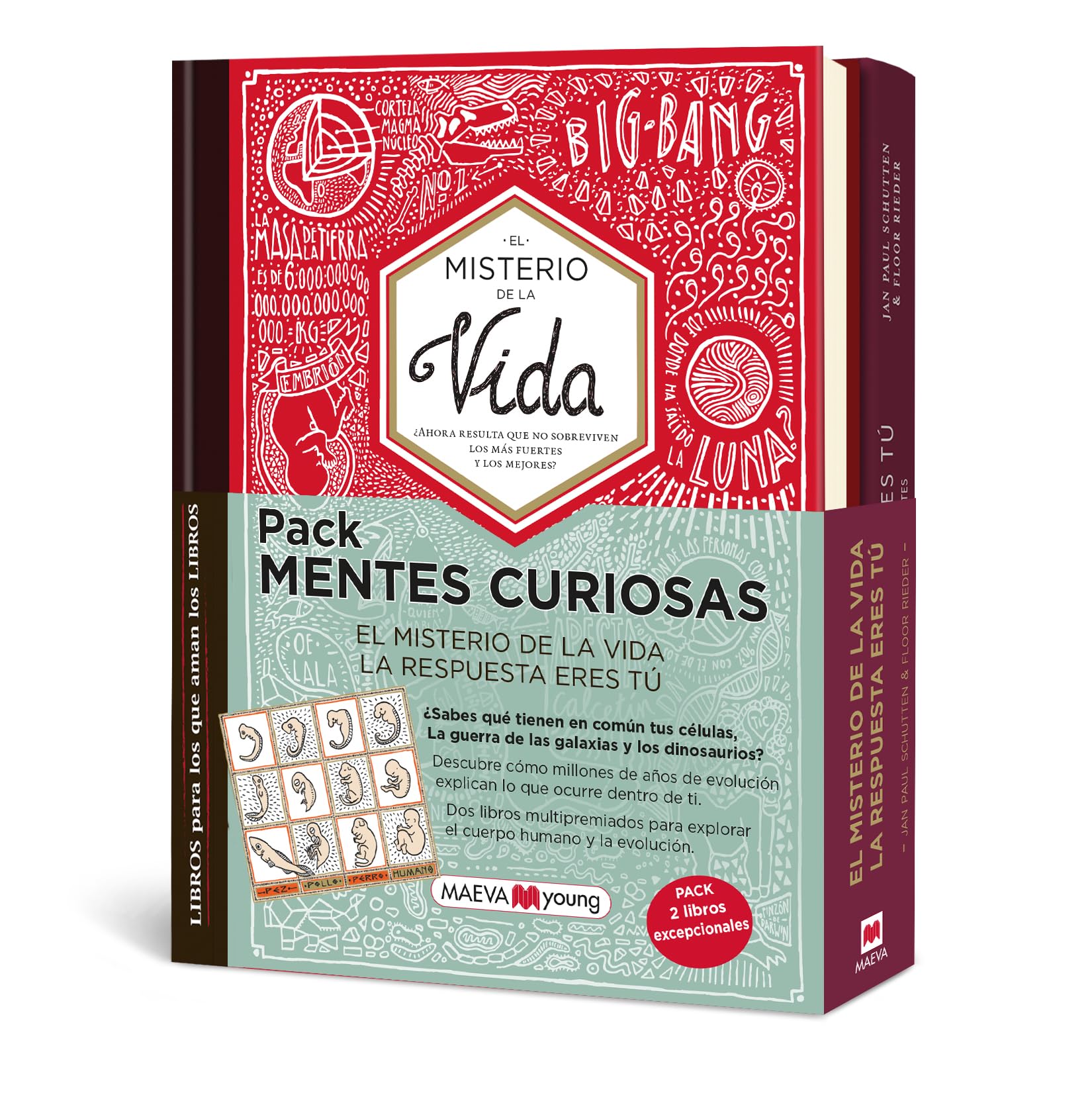 Pack Mentes curiosas: Dos libros multipremiados para explorar el cuerpo humano y la evolución (Libros para los que aman los libros) Non-fiction