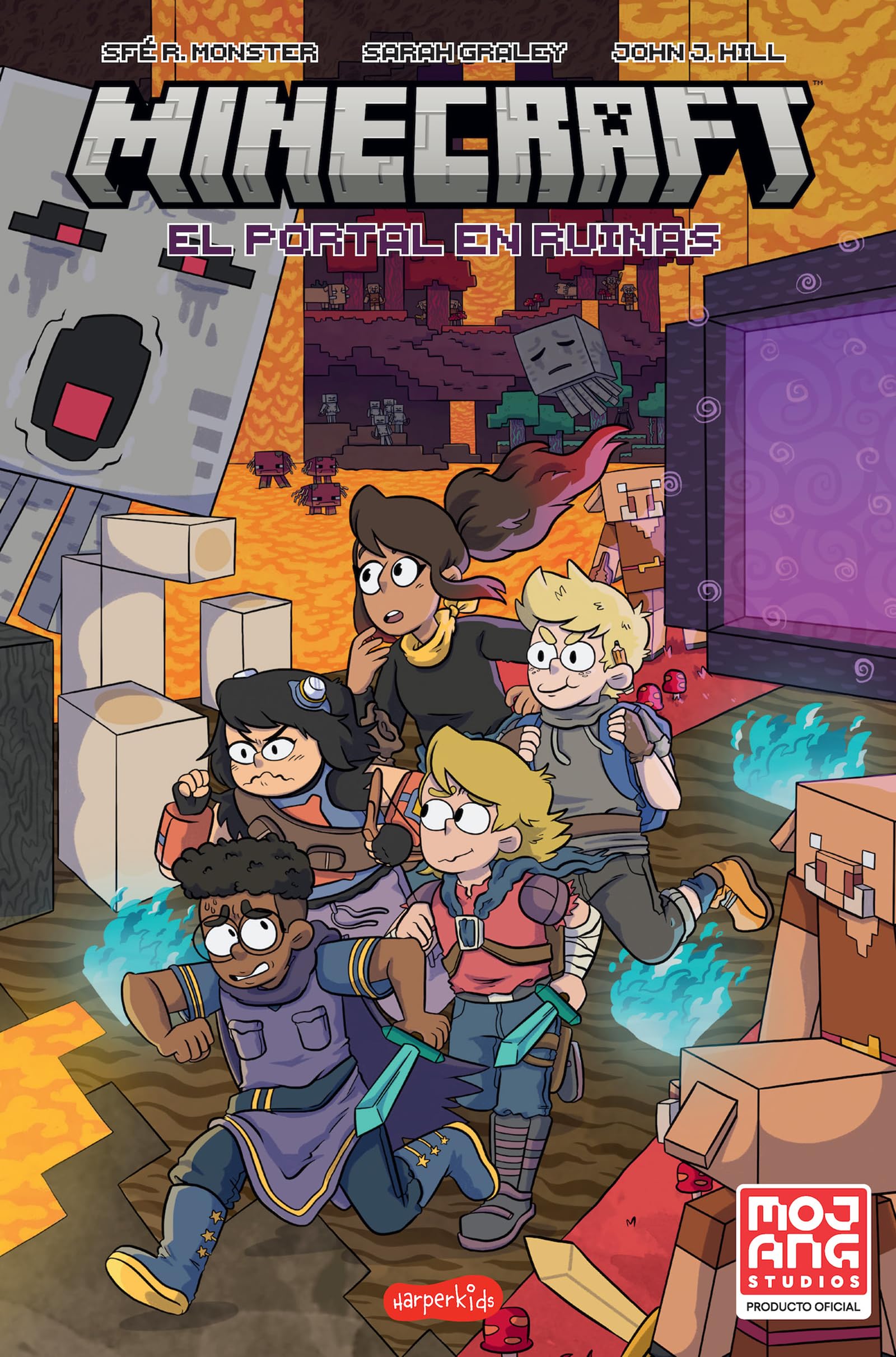Minecraft oficial: El portal en ruinas (cómic) (Official Minecraft: The ruined p: (Official Minecraft: The ruined portal (comic book) – Spanish Edition) (HarperKids) Manga