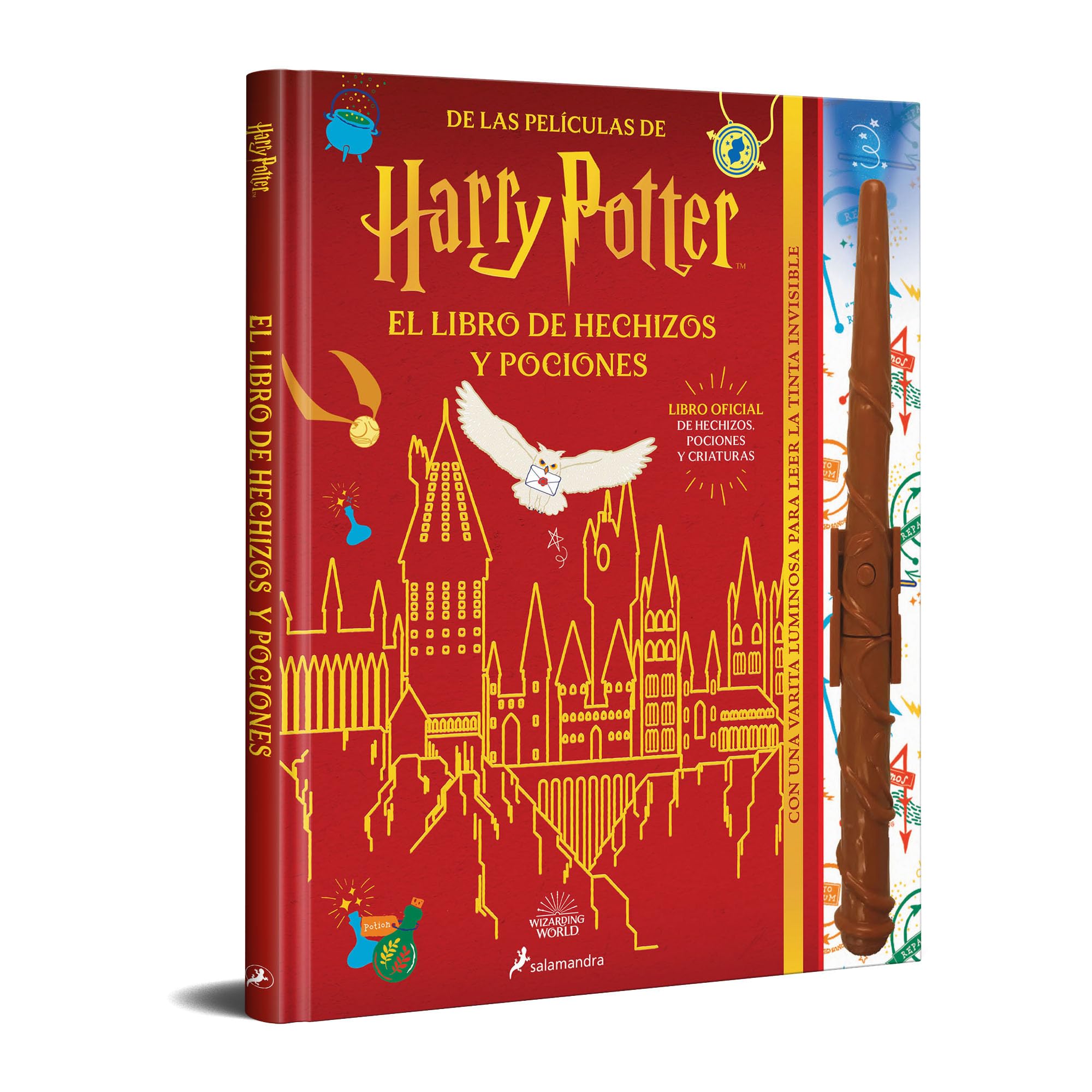 El libro de hechizos y pociones (libro oficial) (Harry Potter): Con una varita luminosa para leer la tinta invisible Leisure, Home & Garden