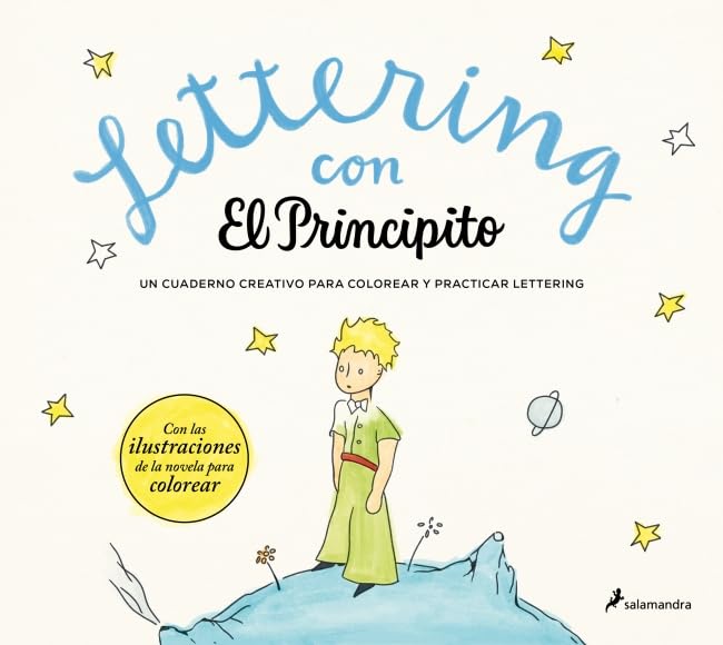 Lettering con El Principito: Un cuaderno creativo para practicar lettering y colorear book