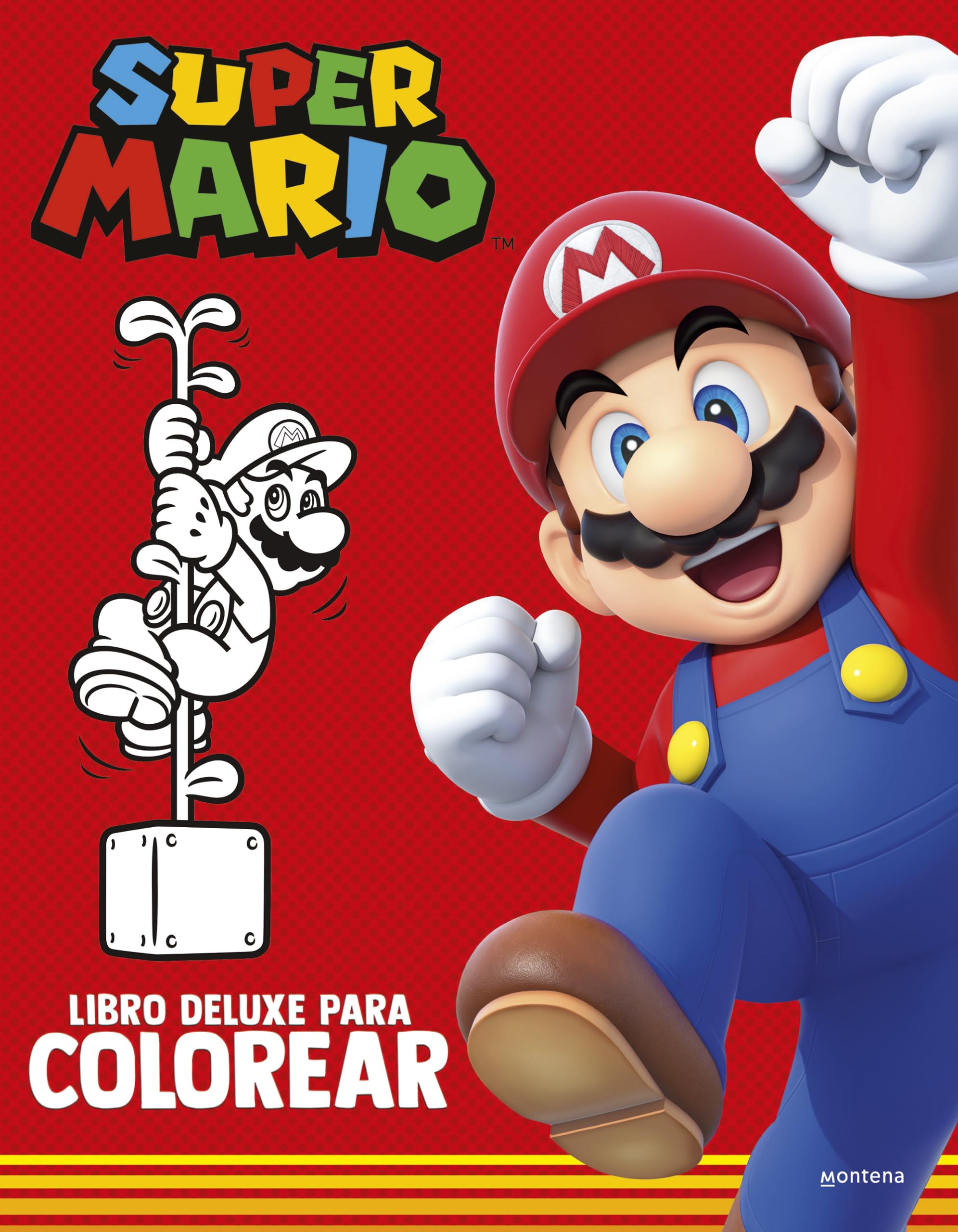 Super Mario - Libro deluxe para colorear: Libro de actividades de Mario Bros (Montena) Tiptoi & Games