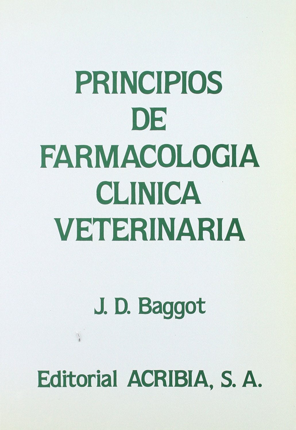 Principios de farmacología clínica veterinaria Books