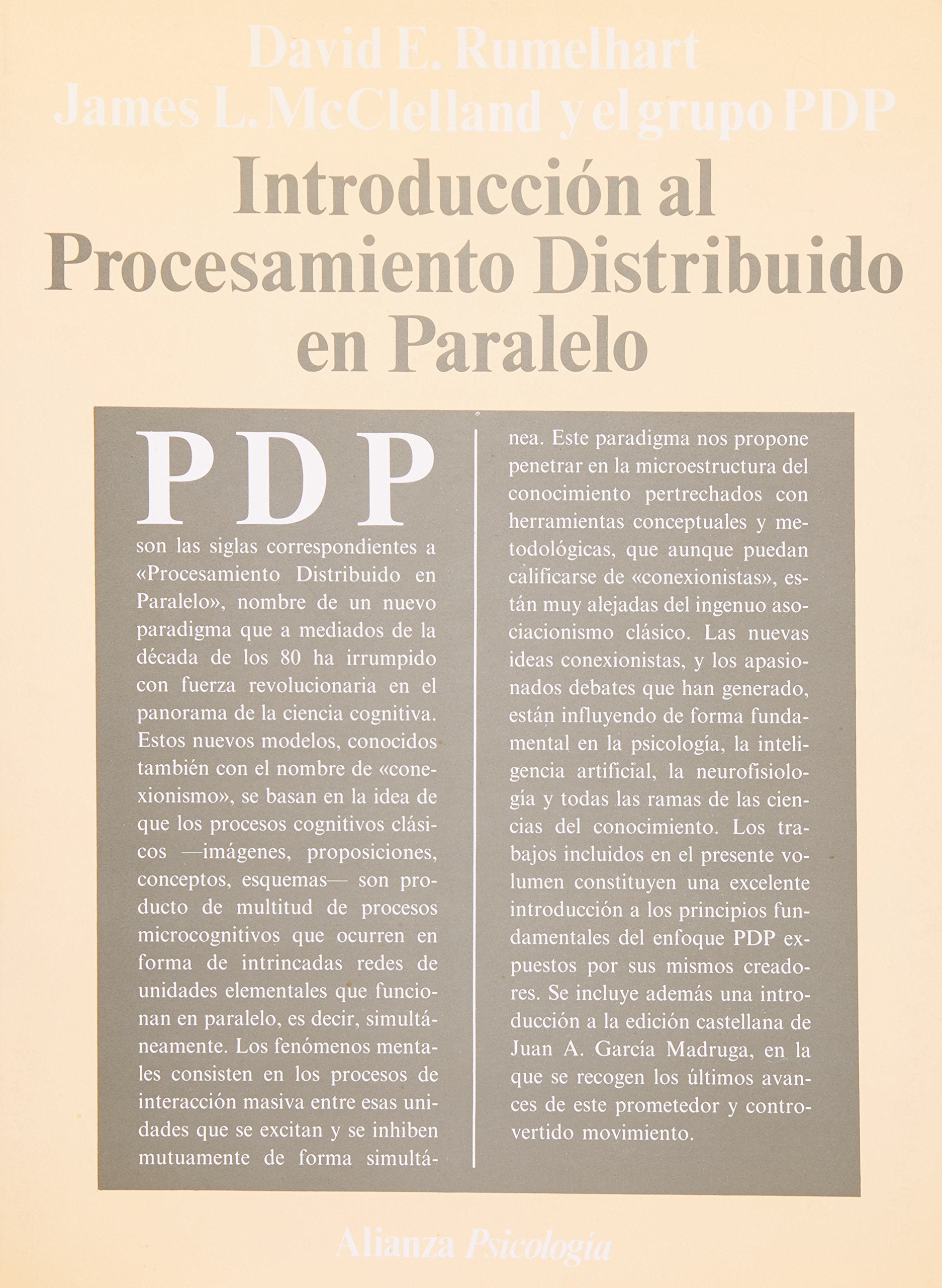 Introduccion al procesamiento distribuido en paralelo / Introduction to Parallel Distributed Processing Psychology Books