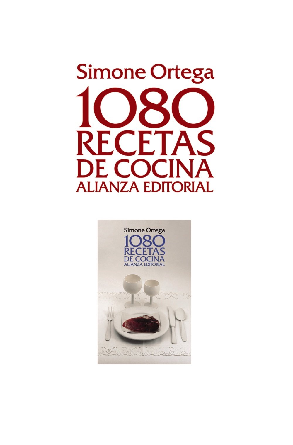 1080 recetas de cocina / 1080 cooking recipes book