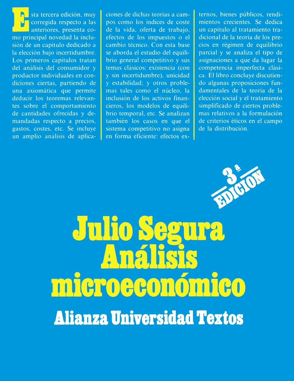 Analisis Microeconomico/microeconomics Analysis book