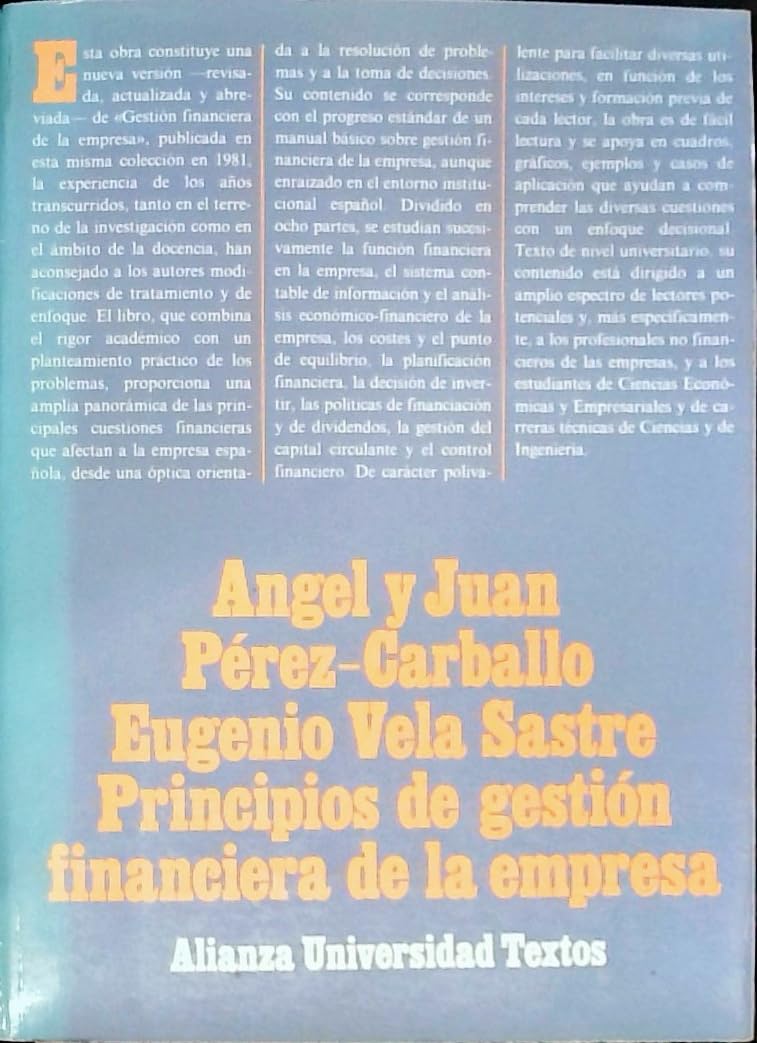 Principios de gestión financiera de la empresa book