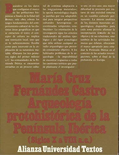 Product Image: ARQUEOLOGIA PROTOHISTORICA DE LA PENINSU