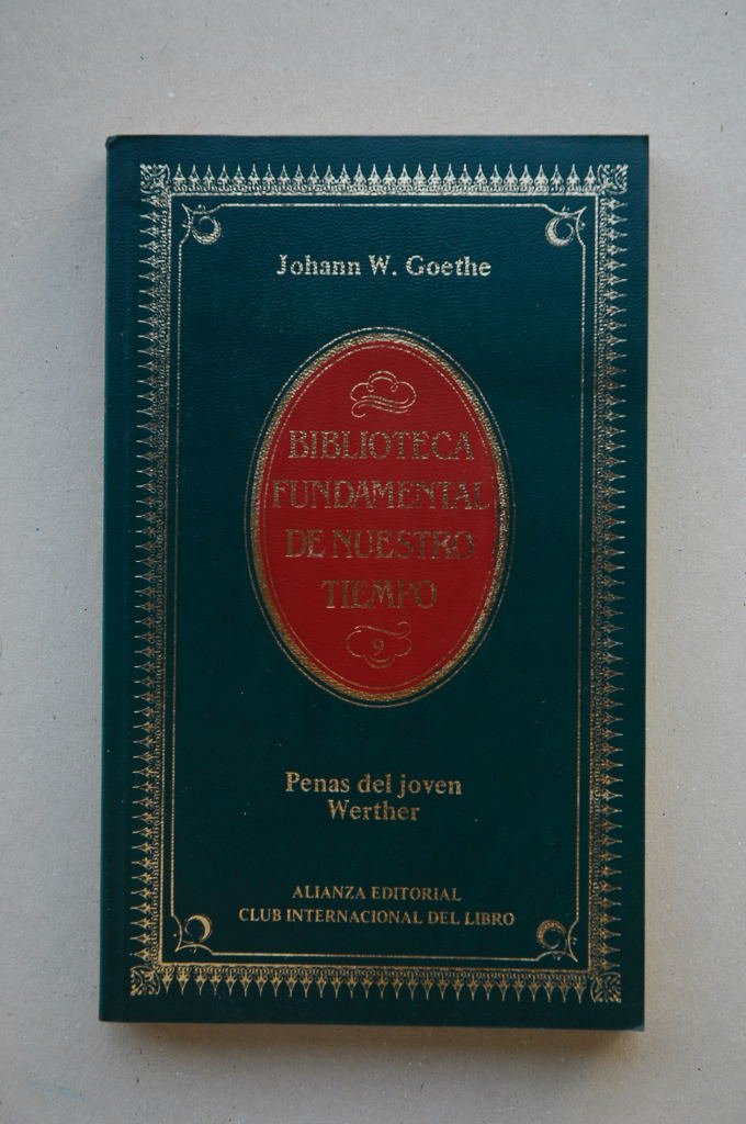 PENAS DEL JOVEN WERTHER book