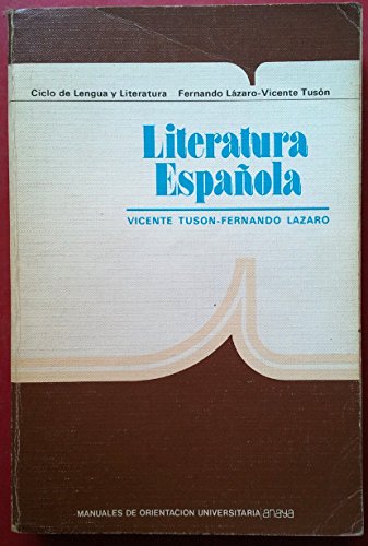 Literatura española Books