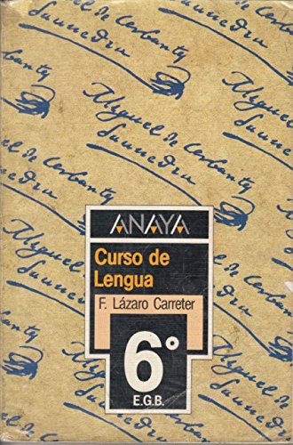 Anaya - Curso de Lengua (Level 6) Books