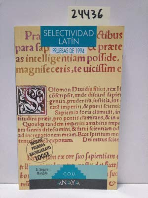 Selectividad, latin. pruebas 1994 book