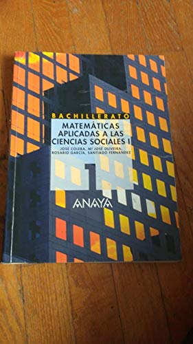 Bachillerato logse 1º curso matematicas para las humanidades y las ciencias sociales book