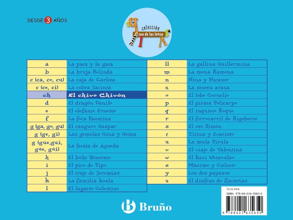 El chivo Chivón: Juega con la ch (Castellano - A PARTIR DE 3 AÑOS - LIBROS DIDÁCTICOS - El zoo de las letras) Non-fiction