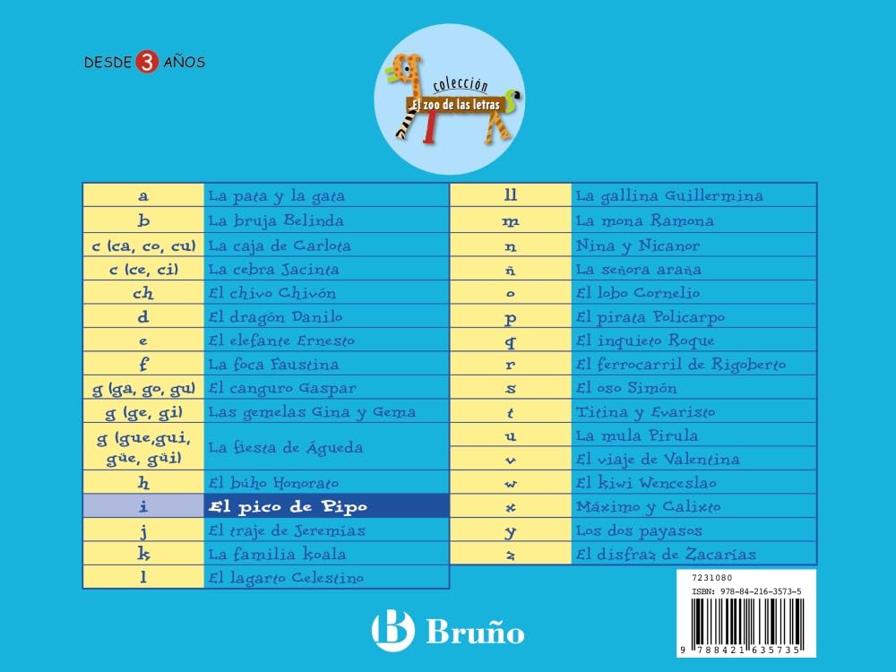 El pico de Pipo: Juega con la i (Castellano - A PARTIR DE 3 AÑOS - LIBROS DIDÁCTICOS - El zoo de las letras) Non-fiction