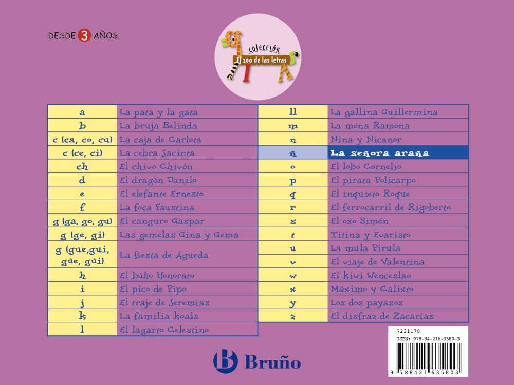 La señora araña: Juega con la ñ (Castellano - A PARTIR DE 3 AÑOS - LIBROS DIDÁCTICOS - El zoo de las letras) Non-fiction