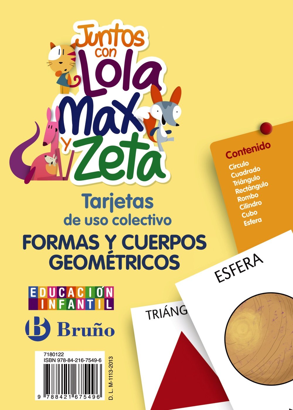 Juntos con Lola, Max y Zeta Tarjetas de formas y cuerpos geométricos Books
