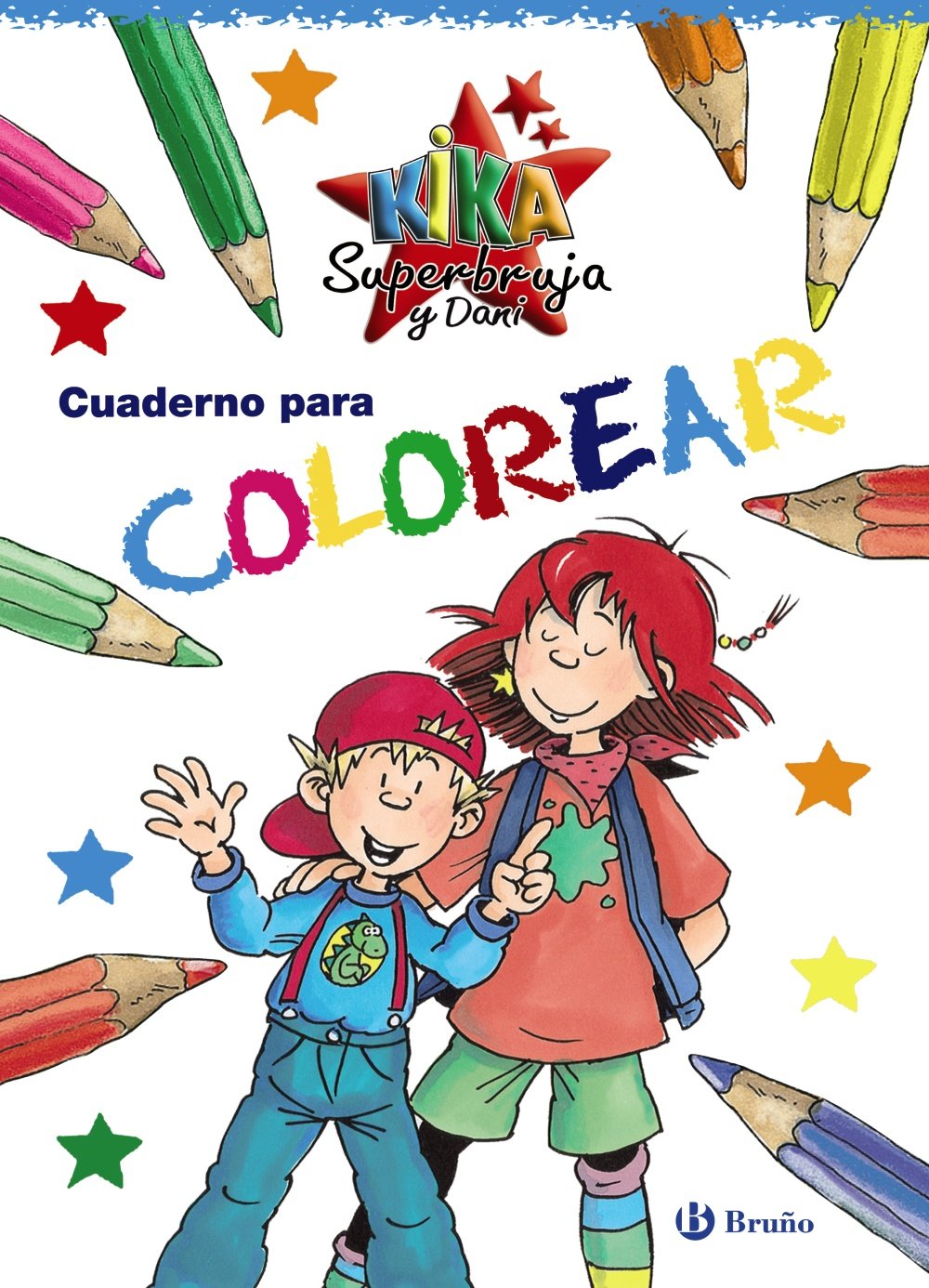 Cuaderno para colorear (Castellano - A PARTIR DE 6 AÑOS - PERSONAJES Y SERIES - Kika Superbruja y Dani) Novels & Short Stories for children
