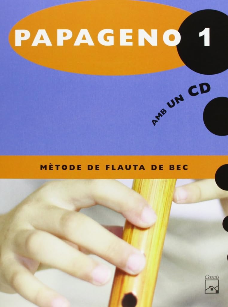 Papageno 1, música, mètode de flauta de bec. Quadern Books