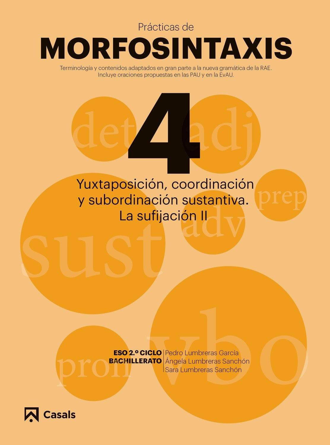 Pràcticas Morfosintaxis 4 Yuxtaposición, coordinación y subordinación sustantiva. La sufijación II book