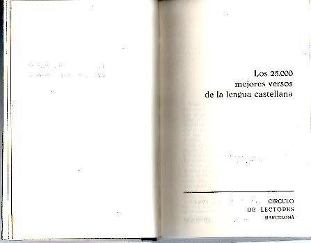 Los 25.000 mejores versos de la lengua castellana book