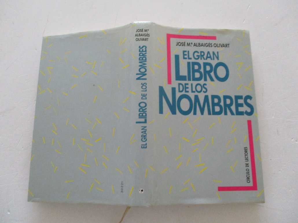 EL GRAN LIBRO DE LOS NOMBRES Books