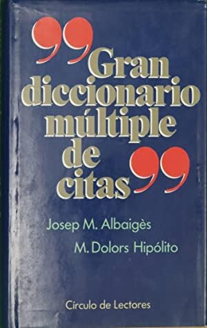 Gran diccionario múltiple de citas Books