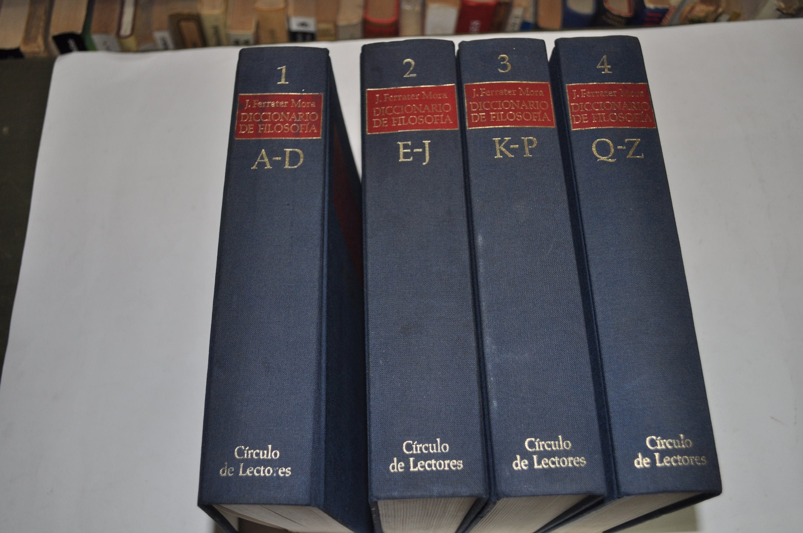 DICCIONARIO DE FILOSOFIA. TOMO I. A-D. TOMO II. E-J. Books