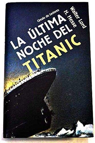 La última noche del Titanic book