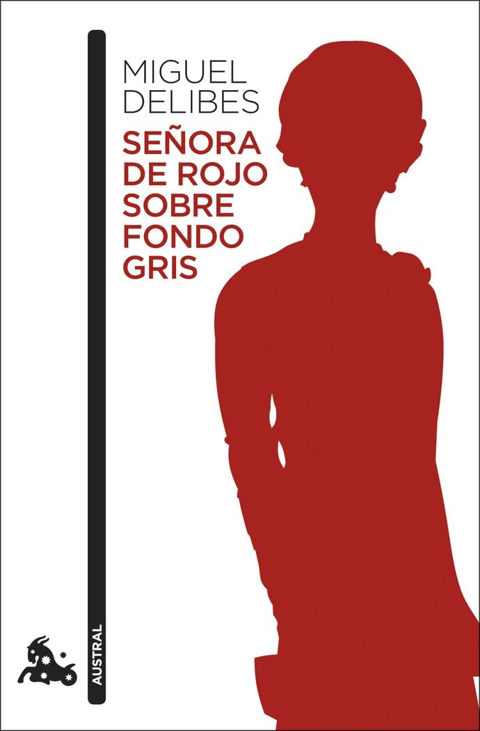 Señora de rojo sobre fondo gris International