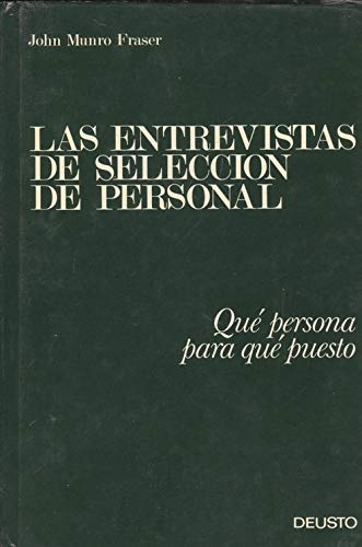 Entrevistas de Seleccion de Personal book
