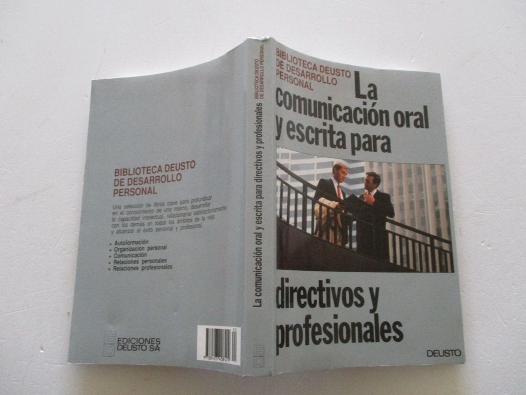 La comunicacion oral y escrita para directivos y profesionales Books