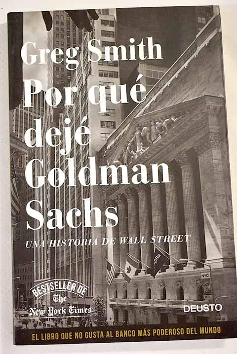 Por qué dejé Goldman Sachs: una historia de Wall Street Books