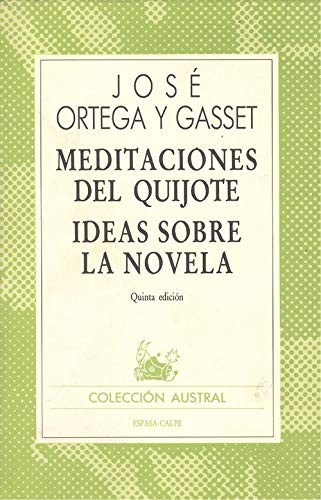 Meditaciones del quijote : ideas sobre la novela Books