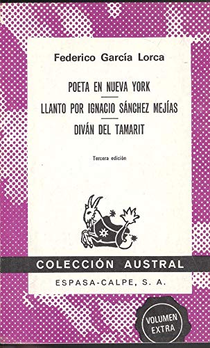 Poeta En Nueva York/Llanto Por Ignacio Sanchez Mejias/Divan De Tamarit Learning & Reference