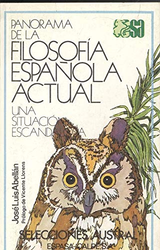 panorama de la filosofia española actual, una situacion escandalosa Books