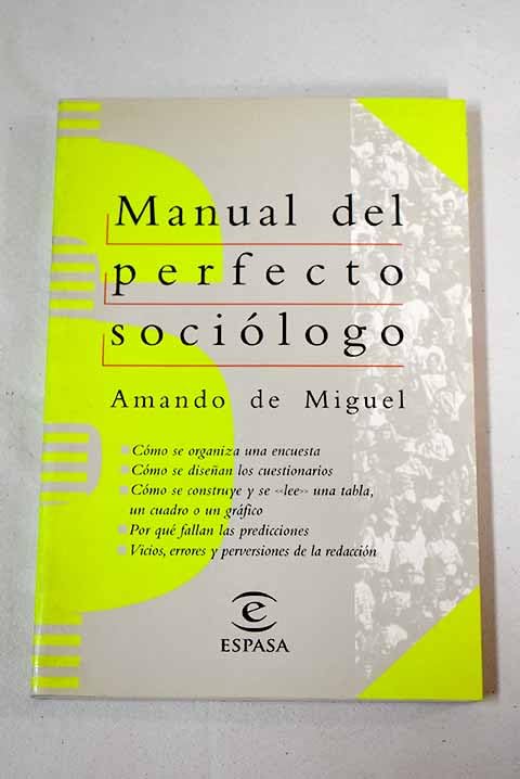 MANUAL DEL PERFECTO SOCIOLOGO Books