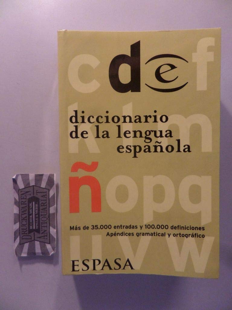 Espasa De Bolsillo - Diccionario De La Lengua Espanola Learning & Reference