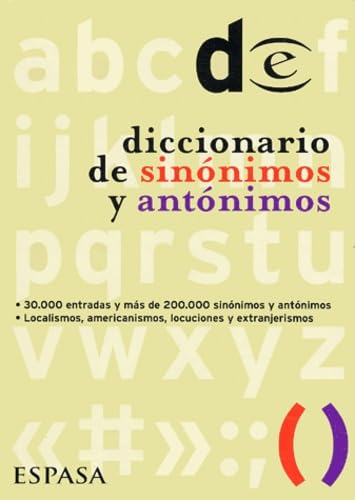 Diccionario de sinonimos y antonimos Books