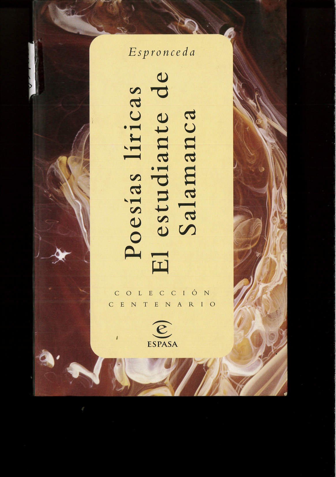 POESIAS LIRICAS. EL ESTUDIANTE DE SALAMANCA. Books