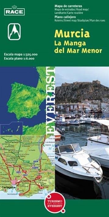 Mapa provincial de Murcia y La Manga del Mar Menor: Mapa de carreteras. Plano callejero. (Mapas provinciales / serie verde) Maps & Plans