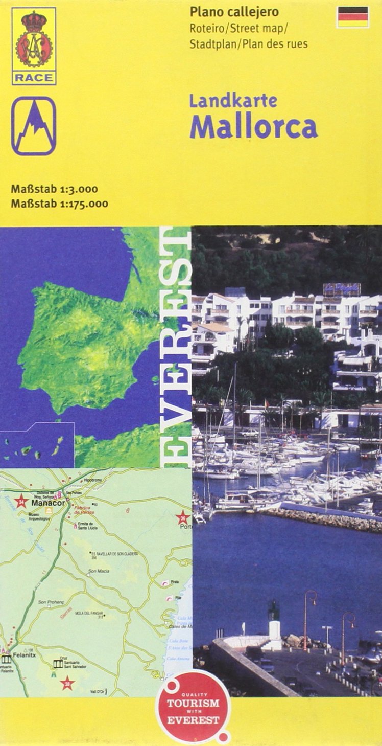 Mallorca Landkarte (Alemán): Plano callejero (Mapas turísticos/ serie amarilla) Maps & Plans