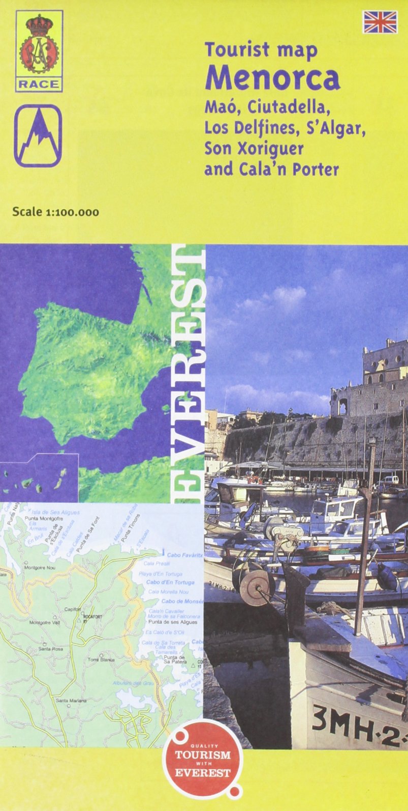 Menorca Tourist Map (Inglés): Plano callejero (Mapas turísticos/ serie amarilla) Maps & Plans