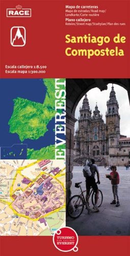 Santiago de Compostela, A Coruña. Plano callejero y mapa de carreteras (Planos callejeros / serie roja) Books
