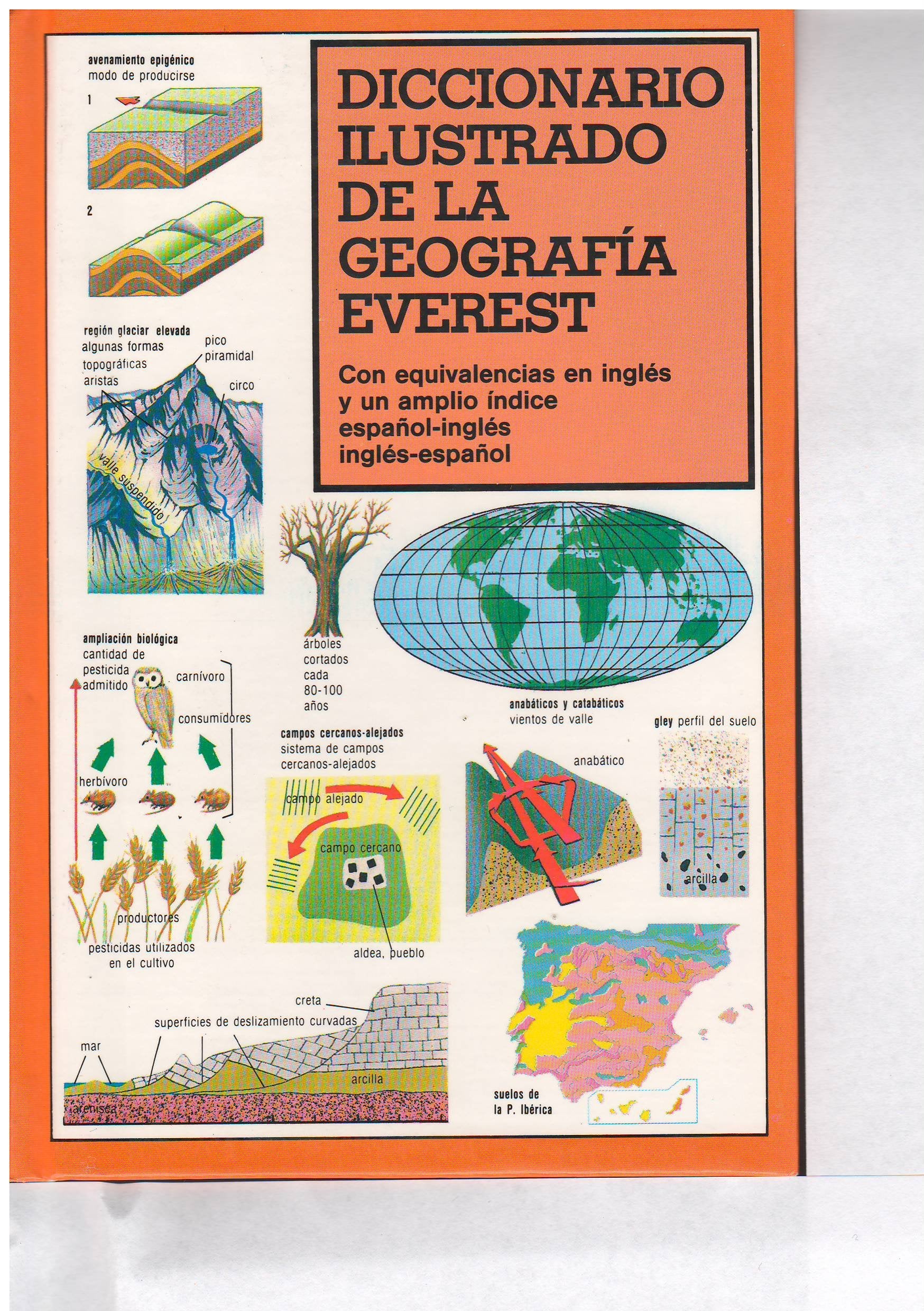 Diccionario ilustrado de la geografía Everest: Con equivalencias en inglés y un amplio índice español-inglés, inglés-español. (Diccionarios especializados) Books