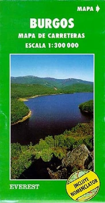 Mapa provincial de Burgos: Mapa de carreteras. (Mapas provinciales / serie verde) Books