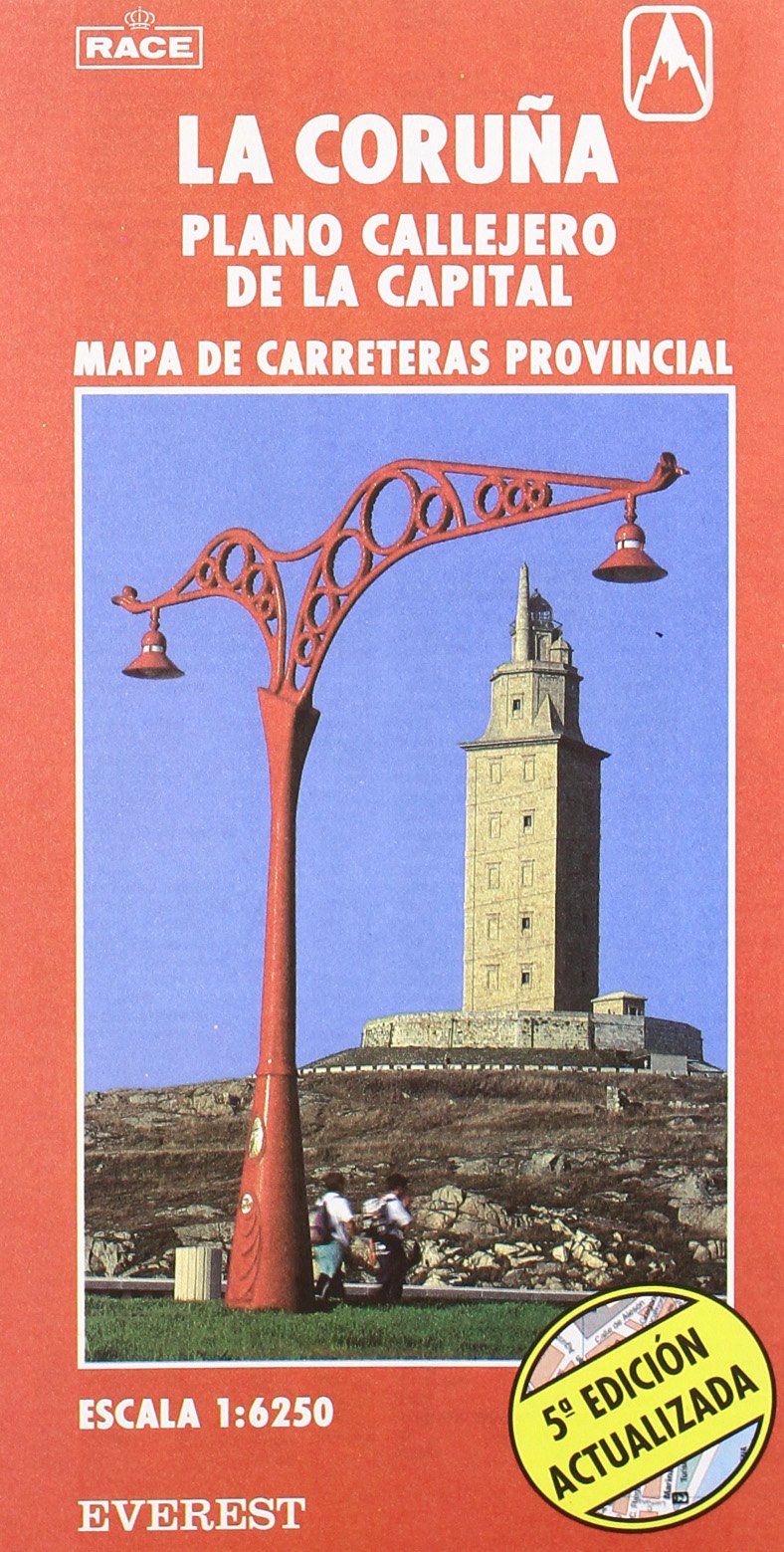 La Coruña. Plano callejero y mapa de carreteras: Plano callejero de la capital. Mapa de carreteras provincial. (Planos callejeros / serie roja) Leisure, Home & Garden