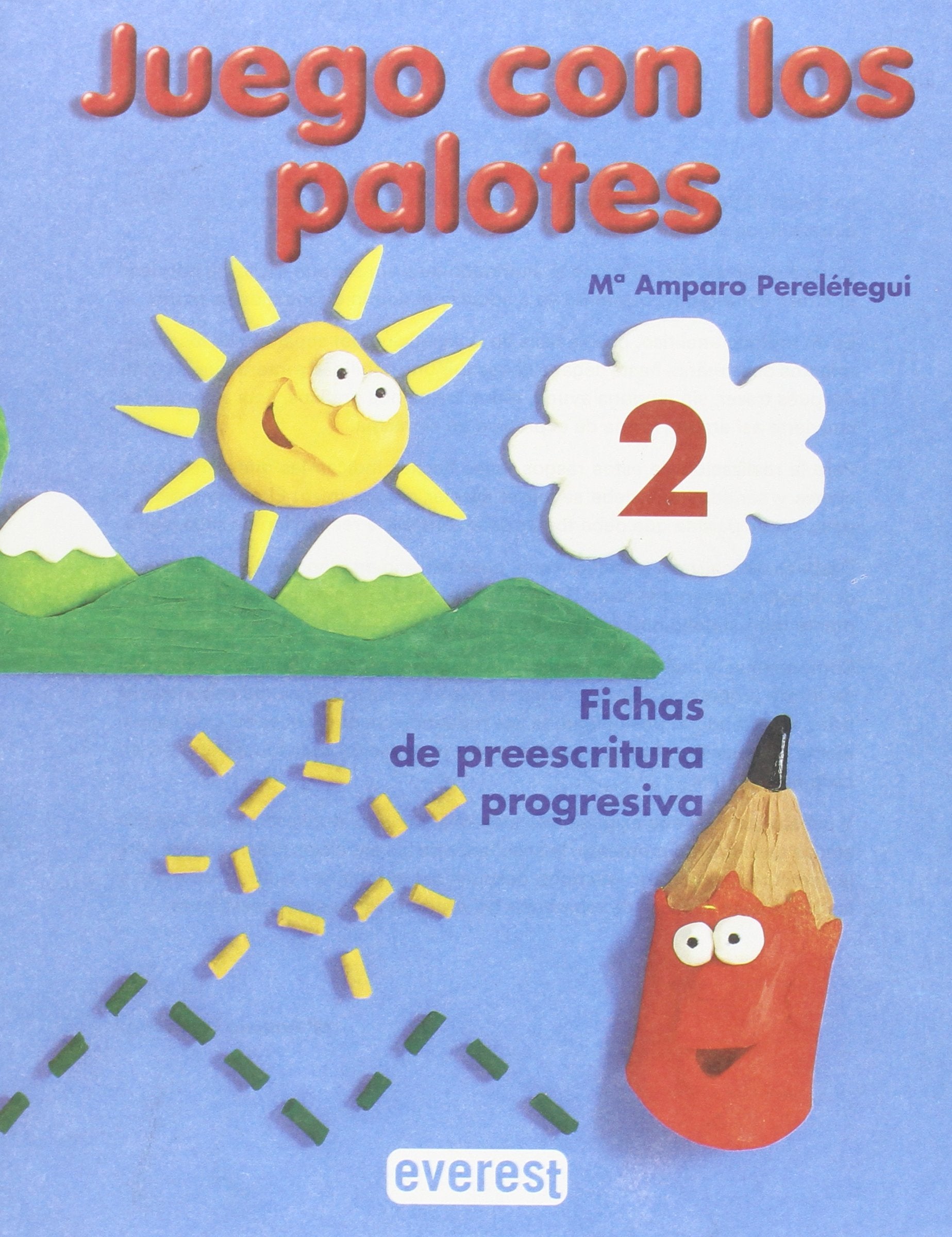Juego con los palotes 2: Fichas de preescritura progresiva book